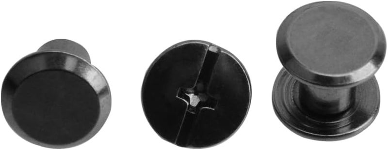 Begino 50pcs Chicago Screw 5x6mm Slotted Binding Screws for Rivet Book Binding,Black - Image 4
